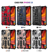 Armor Shockproof TPU + PC Magnetic Protective Case with Holder